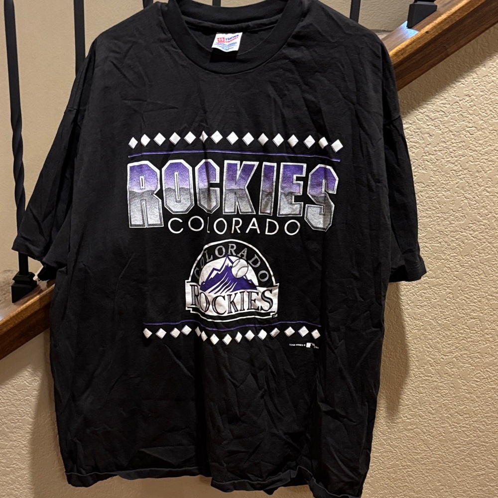 VTG MLB (Hanes) - Colorado Rockies T-Shirt 1993, XXL
